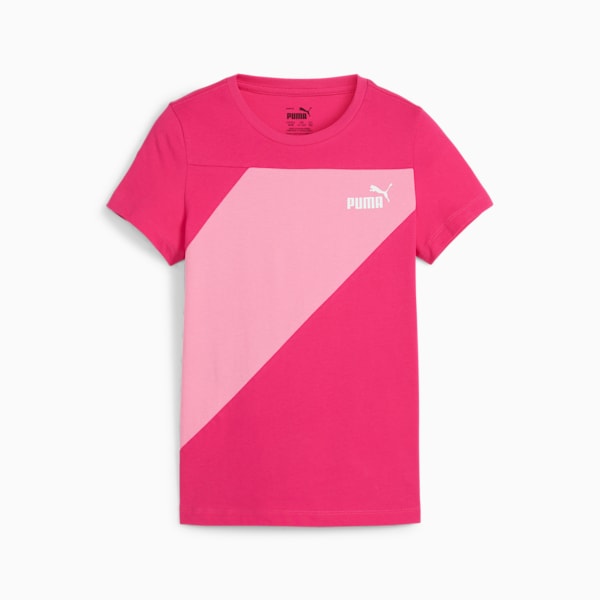 PUMA POWER Big Kids' Tee, Garnet Rose, extralarge