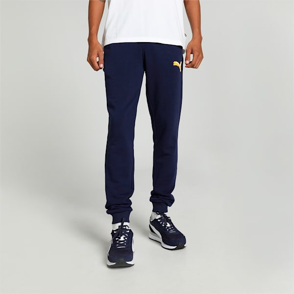 Men's Knitted Graphic Slim Fit Pants, PUMA Navy, extralarge-IND