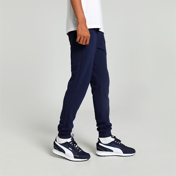 Men's Knitted Graphic Slim Fit Pants, PUMA Navy, extralarge-IND