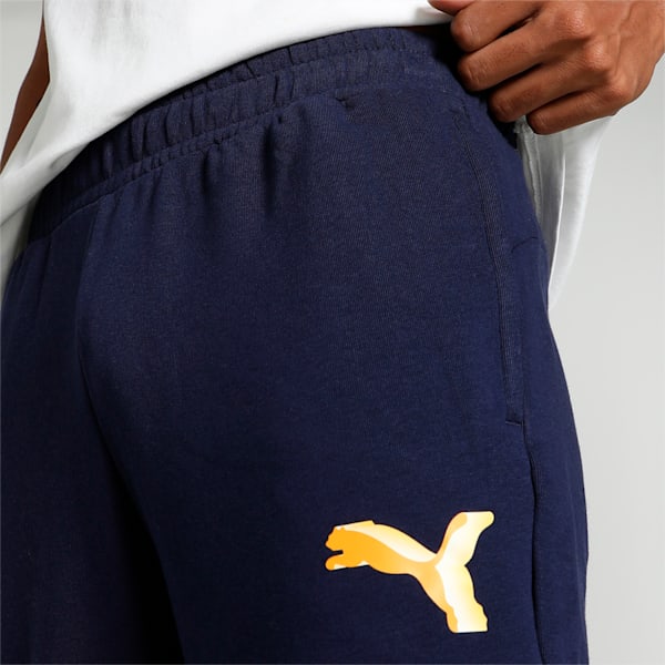 Men's Knitted Graphic Slim Fit Pants, PUMA Navy, extralarge-IND