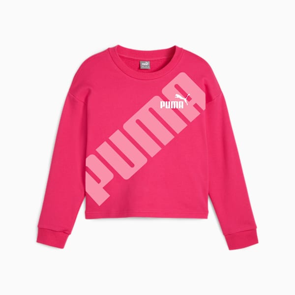 PUMA POWER Youth Sweatshirt, Garnet Rose, extralarge