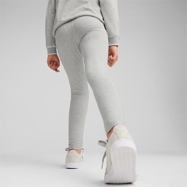 Leggings PUMA SQUAD para niños grandes, Light Gray Heather, extralarge