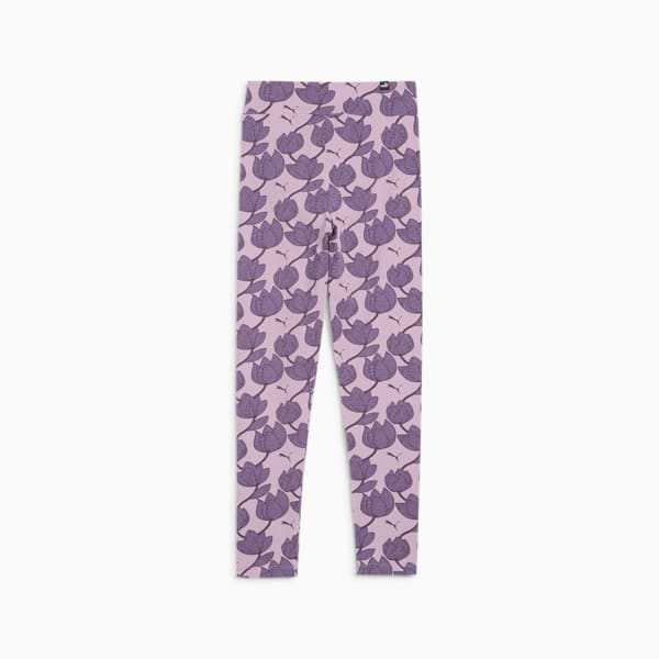 ESS+ BLOSSOM Big Kids' Girls' Leggings, Grape Mist, extralarge