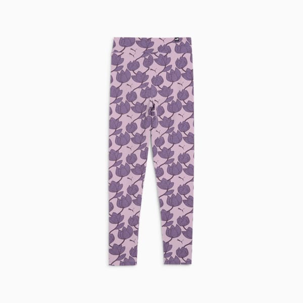 ESS+ BLOSSOM Big Kids' Girls' Leggings, Grape Mist, extralarge