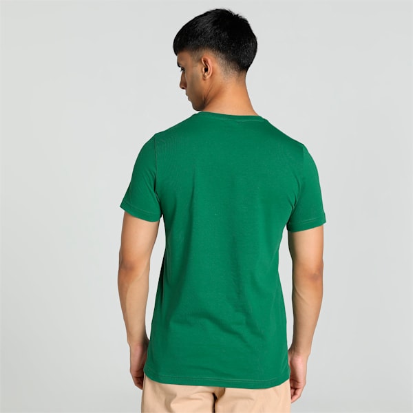 Men's Stylized Logo Graphic Slim Fit T-shirt, Vine, extralarge-IND