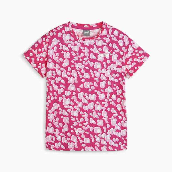 ESS+ ANIMAL Big Kids' Tee, Garnet Rose, extralarge