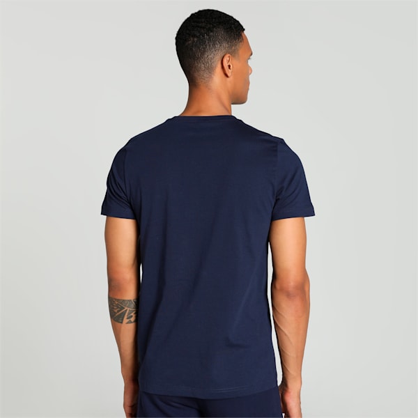 Men's Sport Inspired Graphic Slim Fit T-shirt, PUMA Navy, extralarge-IND