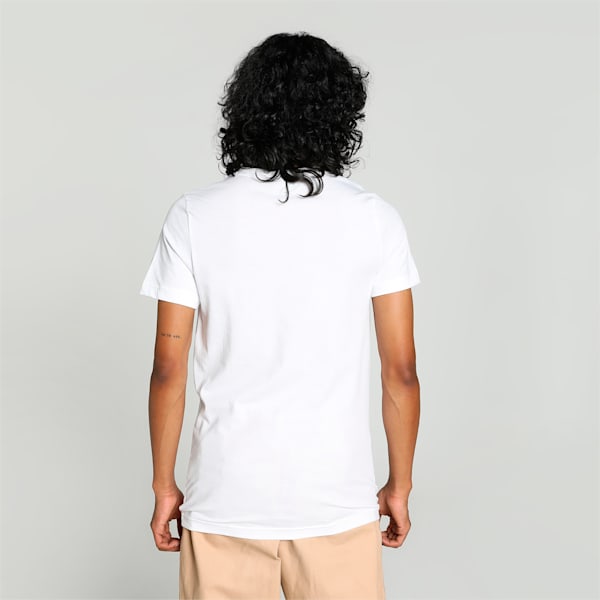 Men's Sport Graphic Slim Fit T-shirt, PUMA White, extralarge-IND