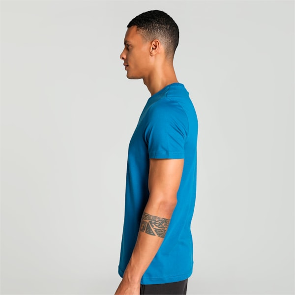 Men's Sport Graphic Slim Fit T-shirt, Lake Blue, extralarge-IND