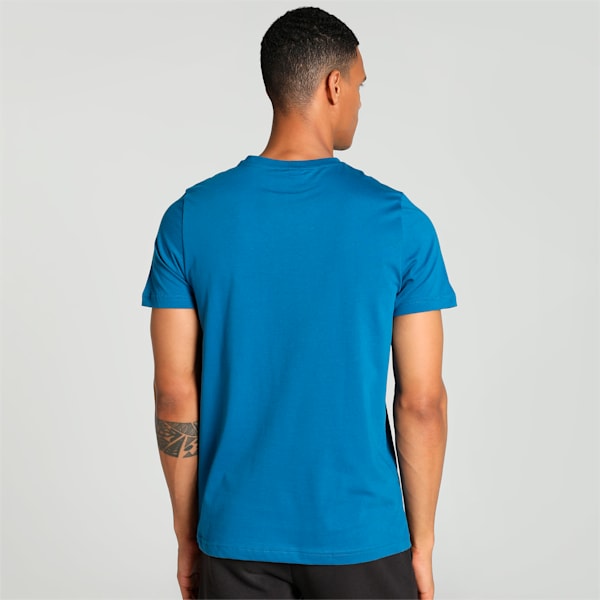 Men's Sport Graphic Slim Fit T-shirt, Lake Blue, extralarge-IND