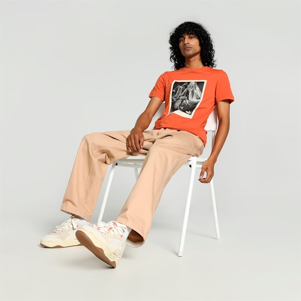 Men's Sport Graphic Slim Fit Tee, Chili Powder, extralarge-IND