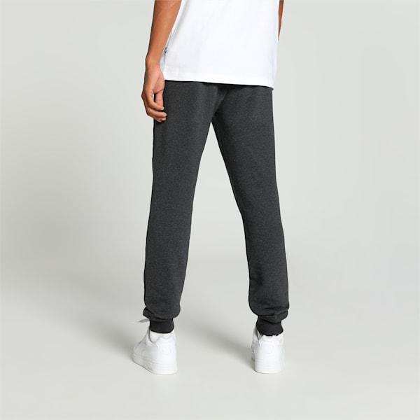 Men's Stylized Logo Slim Fit Pants, Dark Gray Heather, extralarge-IND