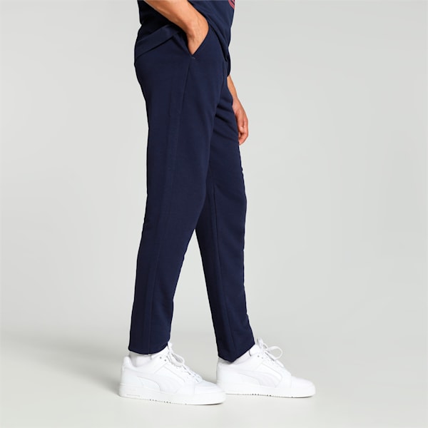 Men's Logo Slim Fit Pants, PUMA Navy, extralarge-IND