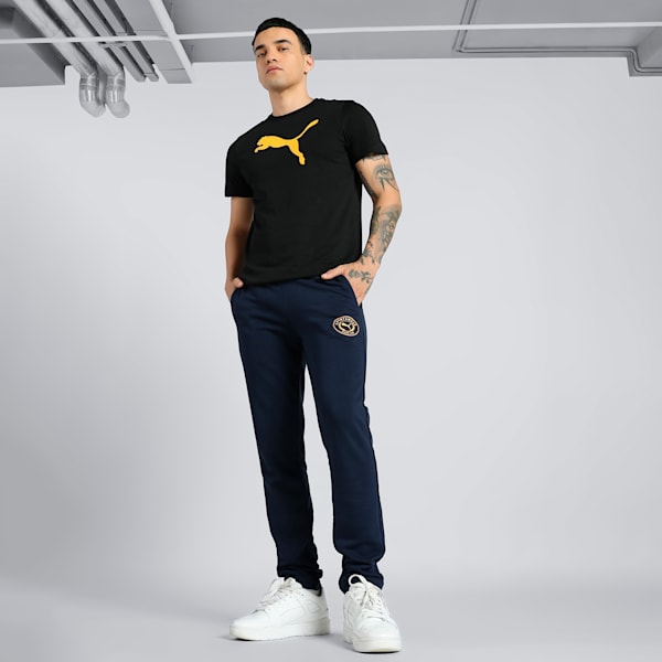 Men's Varsity Graphic Slim Fit Pants, PUMA Navy, extralarge-IND