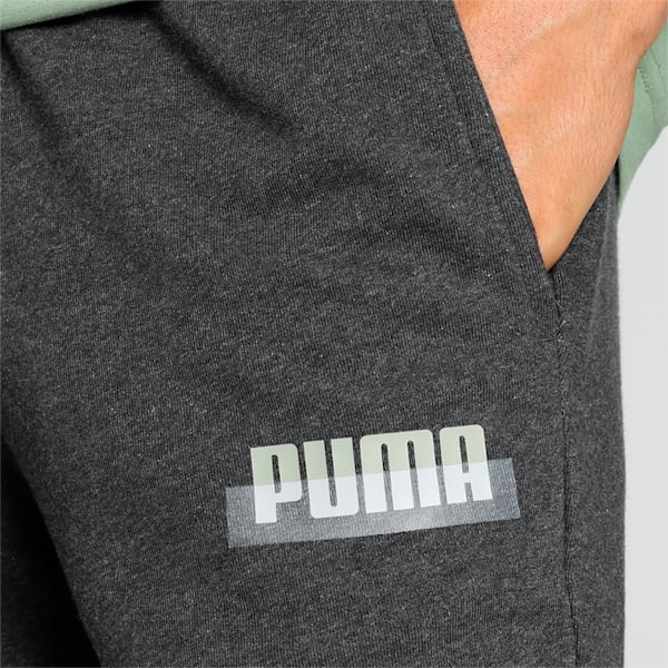 Men's Logo Slim Fit Pants, Dark Gray Heather, extralarge-IND