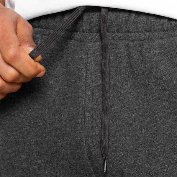 Men's Zippered Graphic Slim Fit Pants, Dark Gray Heather, extralarge-IND