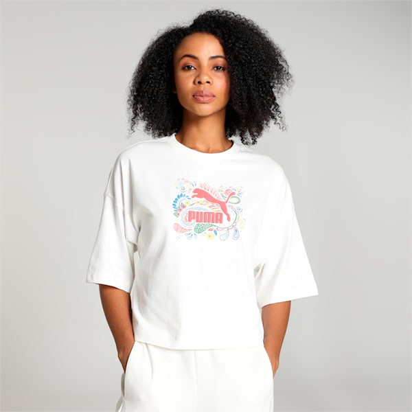 Classics Oversized Women's T-shirt, Warm White, extralarge-IND