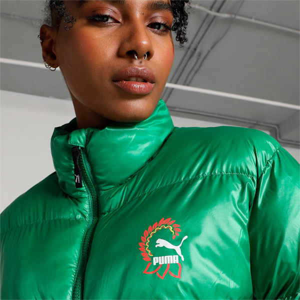 Classics Women's Padded Puffer Jacket, Archive Green, extralarge-IND