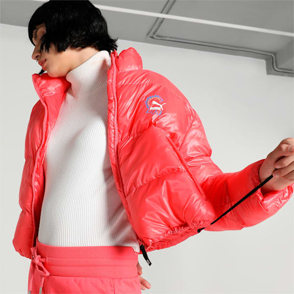 Classics Women's Padded Puffer Jacket, Electric Blush, extralarge-IND