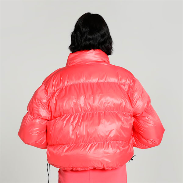 Classics Women's Padded Puffer Jacket, Electric Blush, extralarge-IND