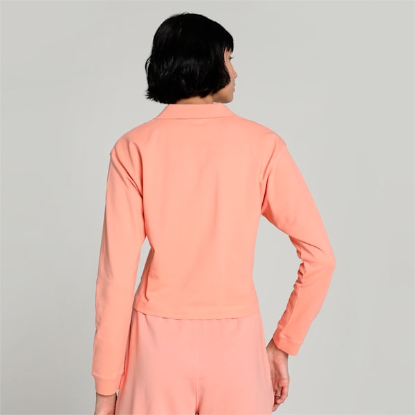 ESS Women's Polo Tee, Poppy Pink, extralarge-IND