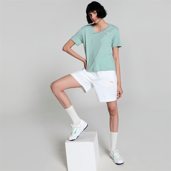 ESS Back Crossover Women's T-shirt, Green Fog, extralarge-IND