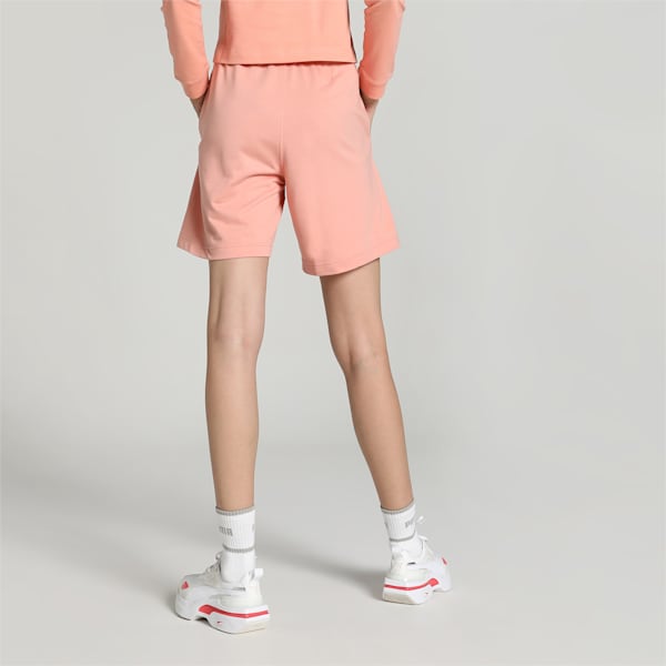 Women's High-Waist Shorts, Poppy Pink, extralarge-IND