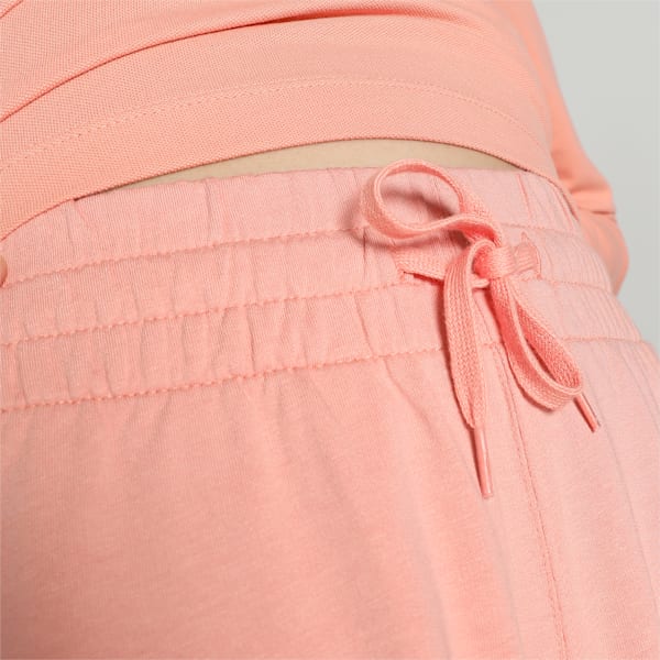Women's High-Waist Shorts, Poppy Pink, extralarge-IND