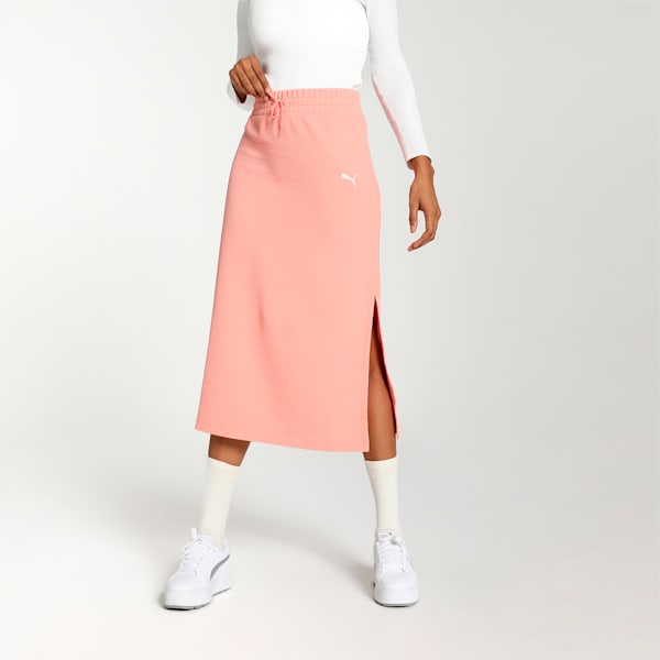 ESS Slit Skirt, Poppy Pink, extralarge-IND