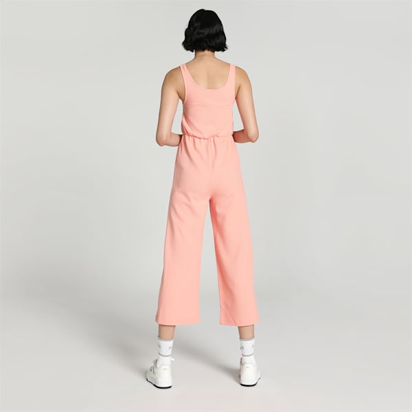 Women's Knitted Jumpsuit, Poppy Pink, extralarge-IND