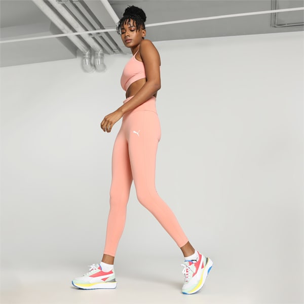Women's High Waist 7/8 Leggings, Poppy Pink, extralarge-IND