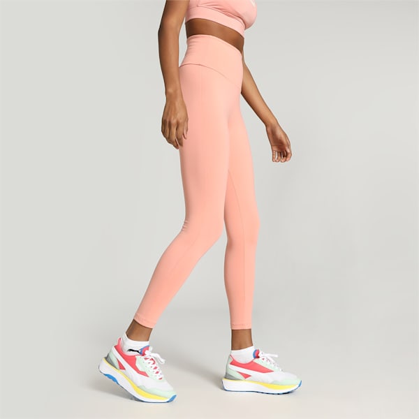 Women's High Waist 7/8 Leggings, Poppy Pink, extralarge-IND