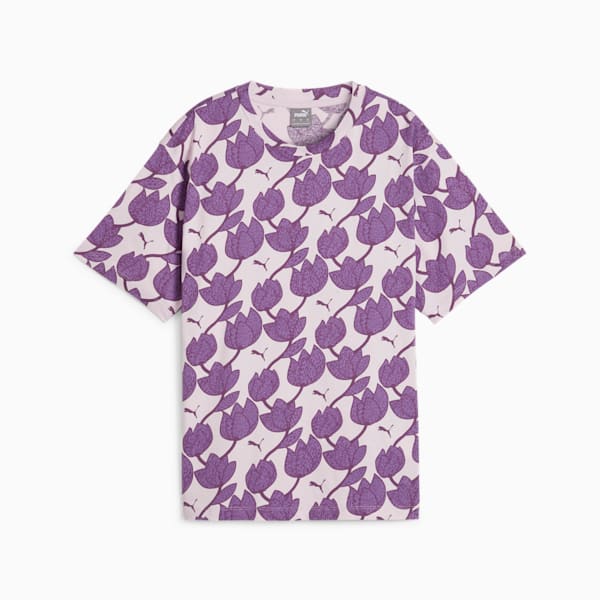 T-shirt à imprimé ESS+ BLOSSOM Femme, Grape Mist, extralarge