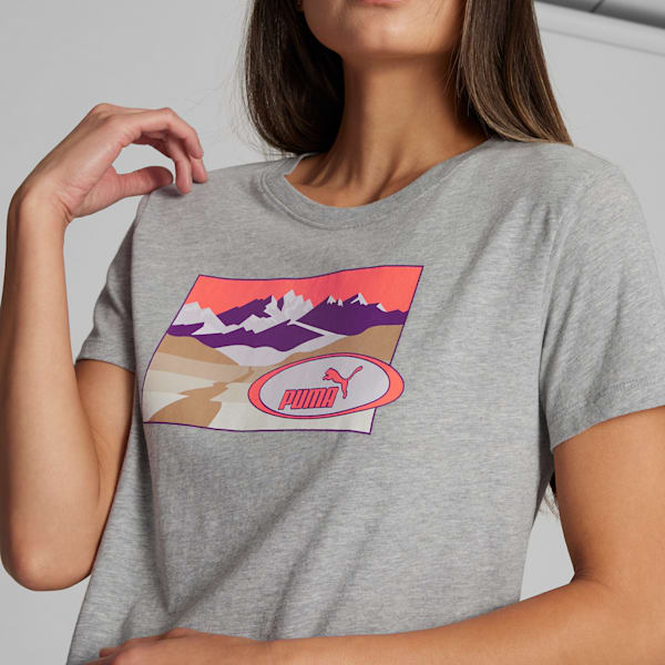 Camiseta Trail Remix para mujer, Light Gray Heather, extralarge