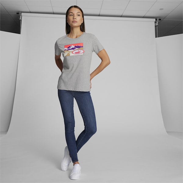 Camiseta Trail Remix para mujer, Light Gray Heather, extralarge