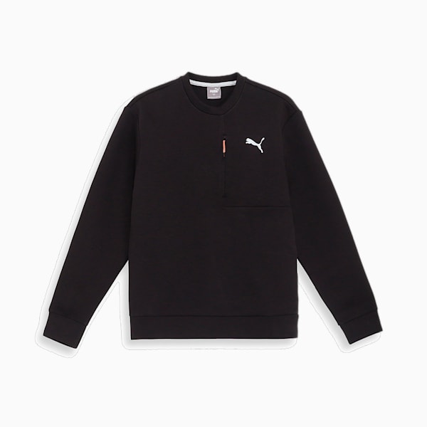 メンズ STYLE TECH クルースウェット, PUMA Black, extralarge-JPN