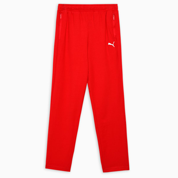 Zippered Jersey Boy's Sweatpants, For All Time Red, extralarge-IND