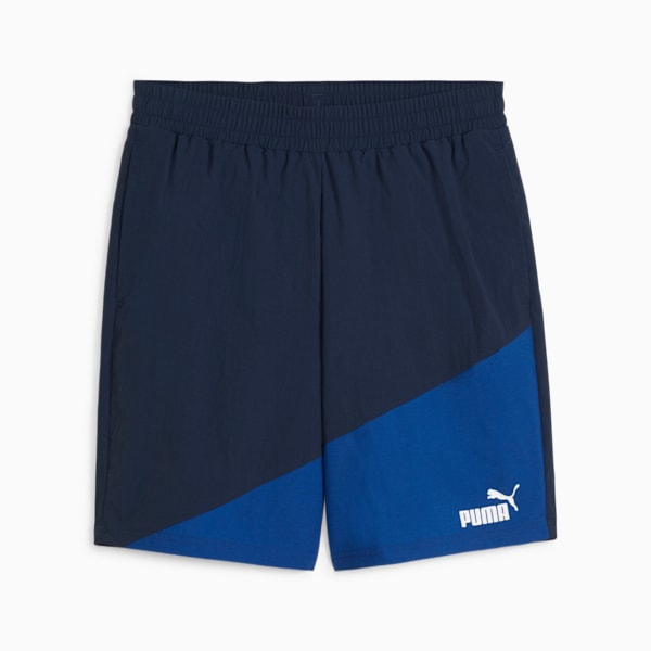 Shorts para hombre PUMA POWER Colourblock, Club Navy, extralarge