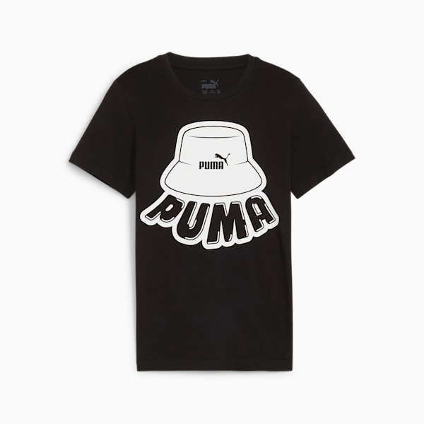 ESS+ MID 90s Big Kids' Graphic Tee, PUMA Black, extralarge