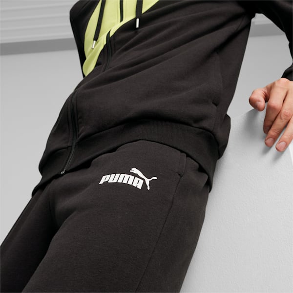 POWER Men's Tracksuit, PUMA Black-lime sheen, extralarge-IND