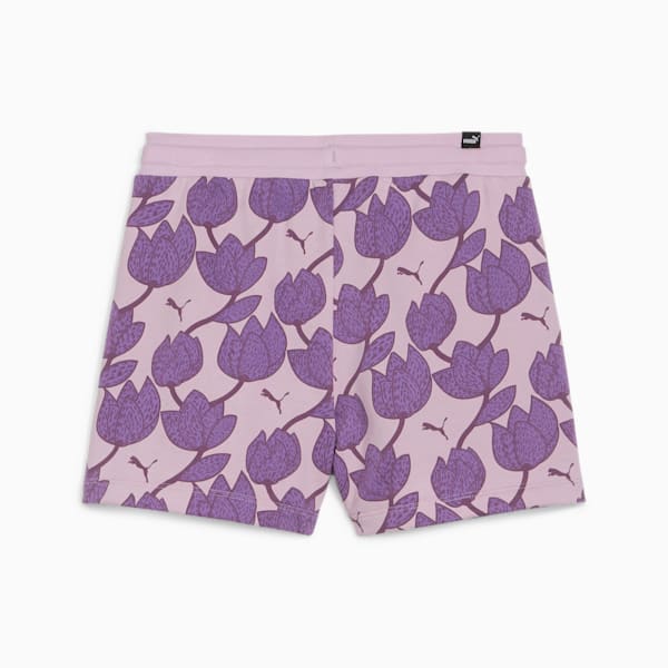 ESS+ BLOSSOM Girls' Shorts, Grape Mist, extralarge