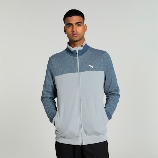 Reversible Full-Zip Men's Jacket, Cool Mid Gray, extralarge-IND