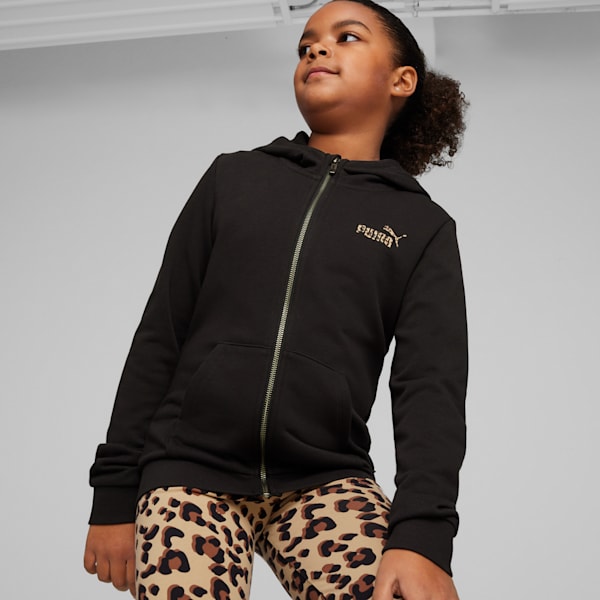 Chamarra con capucha juvenil ESS+ ANIMAL, PUMA Black, extralarge