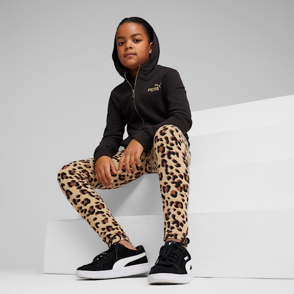 Chamarra con capucha juvenil ESS+ ANIMAL, PUMA Black, extralarge