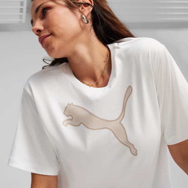 Camiseta estampada para mujer HER, PUMA White, extralarge