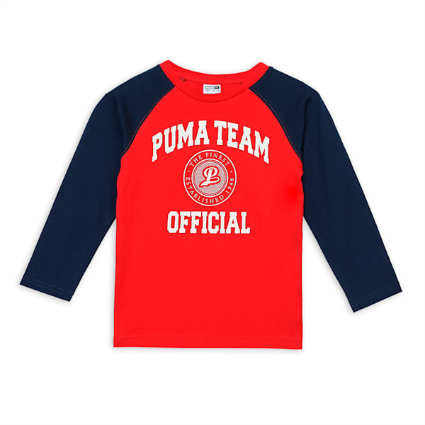 PUMA x HARRDY SANDHU Boy's Long Sleeve T-shirt, For All Time Red, extralarge-IND