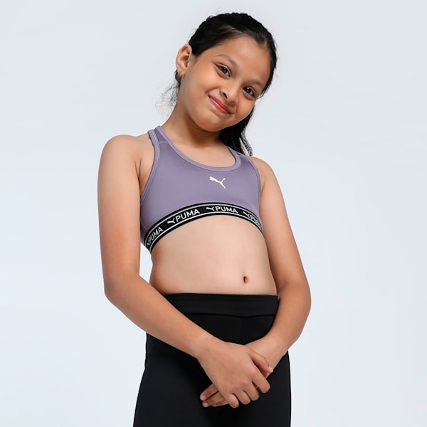 STRONG Youth Training Bra, Pale Plum, extralarge-IND