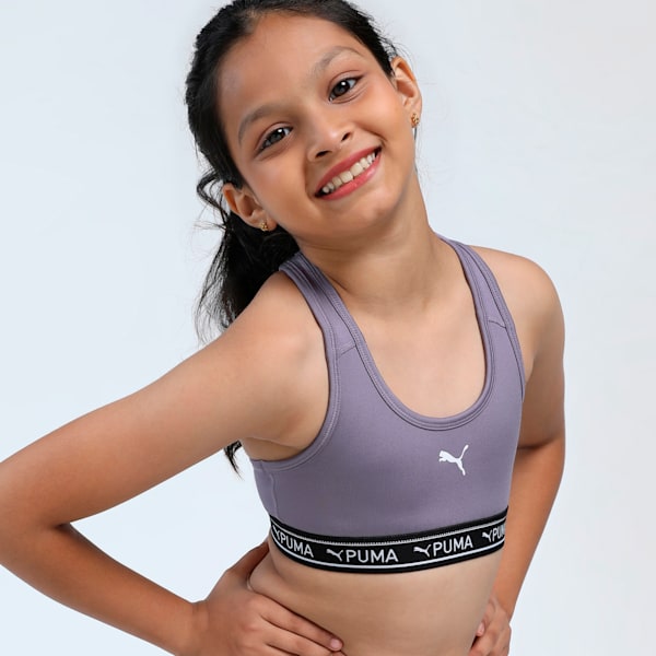 STRONG Youth Training Bra, Pale Plum, extralarge-IND