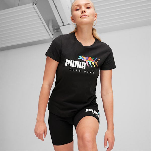 ESS+ LOVE WINS Women's Tee, PUMA Black, extralarge