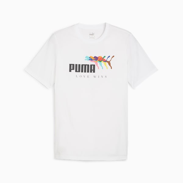 LOVE WINS Men's T-shirt, PUMA White, extralarge-IND